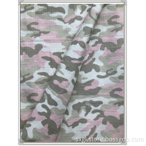 Cotton Spandex Ripstop Print Fabric